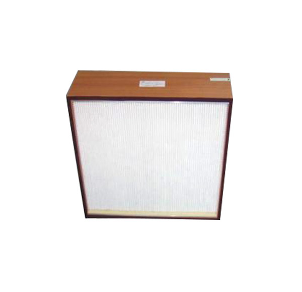 Wooden frame with partition high efficiency filter Wooden frame with partition high efficiency filter