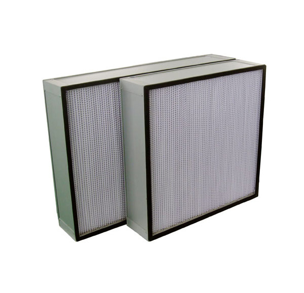 Aluminum frame with separator high efficiency filter Aluminum frame with separator high efficiency filter